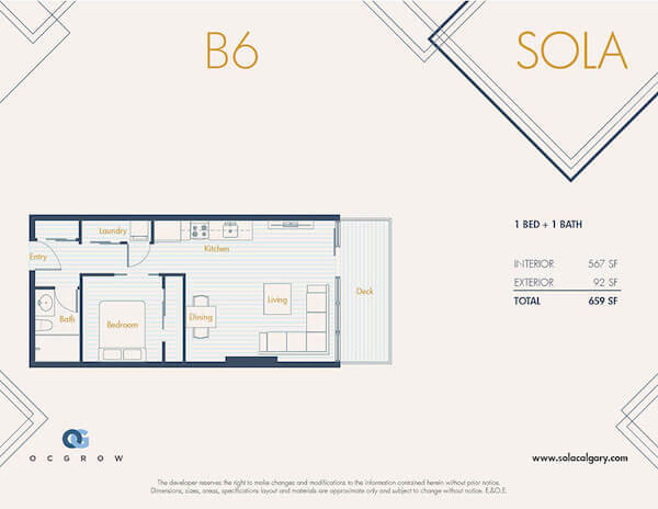 SOLA Condos Floor Plan B6